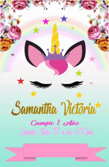 Invitacion Samanta Victoria GIF