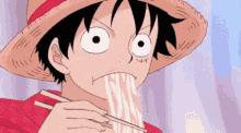 luffy one piece eating