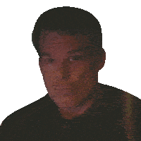 a close up of a man 's face with his eyes closed