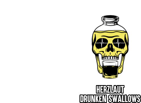 Drunken Swallows Herzlaut Sticker - Drunken Swallows Herzlaut Dennis Lindner Stickers