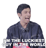 Im The Luckiest Guy In The World Kanan Gill Sticker - Im The Luckiest Guy In The World Kanan Gill Im So Lucky Stickers