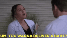 greys anatomy jo wilson uh you wanna deliver a baby obgyn deliver a baby
