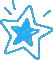 Transparent Star Sticker - Transparent Star Blue Stickers