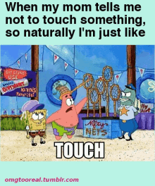 Yay Touch GIF - Yay Touch Patrickstar GIFs