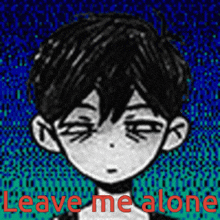 Omori Leave Me Alone GIF - Omori Leave Me Alone Leave Me GIFs
