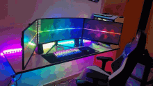 Rainbow Computer Desk Aabbccdd GIF - Rainbow Computer Desk Aabbccdd GIFs