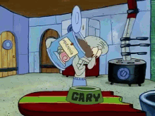 Squidward Gary GIF - Squidward Gary Snail GIFs