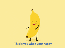 Banana Happy GIF - Banana Happy Dancing GIFs