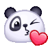 Panda Kiss Sticker - Panda Kiss Stickers