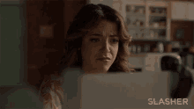 This Is Sad Violet Lickers GIF - This Is Sad Violet Lickers Slasher GIFs