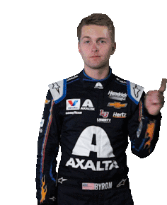 Pointing Left William Byron Sticker - Pointing Left William Byron Nascar Stickers