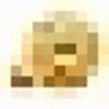 a close up of a pixelated image of a person 's face .
