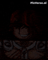a pixel art of a person with red hair and the words pixverse.ai below them