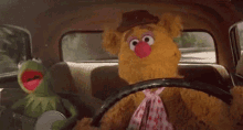 Kermit Drive GIF - Kermit Drive Sing GIFs