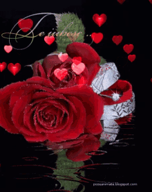 Rose Love GIF - Rose Love Hearts GIFs