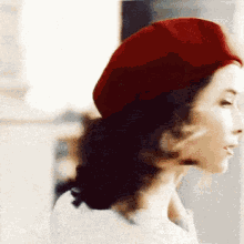 lucy preston abigail spencer red hat save timeless