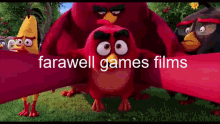 Angry Birds Red Bird GIF - Angry Birds Red Bird Farawell Games Films GIFs