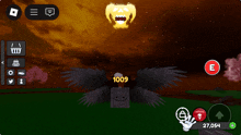 a screenshot of a video game shows a skull with 1009 on it