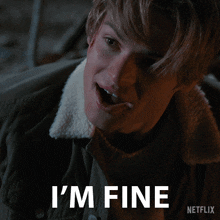 I'M Fine Cole Walter GIF - I'M Fine Cole Walter My Life With The Walter Boys GIFs