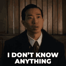 I Dont Know Anything About That Vincent Park GIF - I Dont Know Anything About That Vincent Park Murdoch Mysteries GIFs