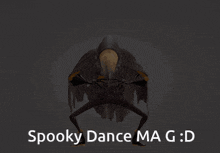 a spooky dance ma g : d poster with a cartoon character