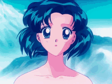 Sailor Mercury Cute GIF - Sailor Mercury Cute Surprised GIFs