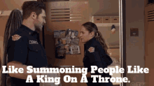 Station19 Andy Herrera GIF - Station19 Andy Herrera Like Summoning People Like A King On A Throne GIFs