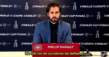 Phillip Danault We Will Not Let Ourselves Be Defeated GIF - Phillip Danault We Will Not Let Ourselves Be Defeated We Wont Be Beaten GIFs