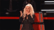 Christina Blowing Kisses GIF - The Voice The Voice Season10 Christina Aguilera GIFs
