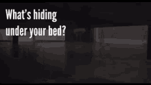 monster under bed gif