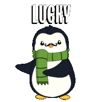 Penguin Success Sticker - Penguin Success Lucky Stickers