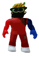 a cartoon character with a banana on his hat and sunglasses
