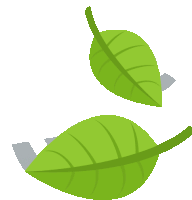 Leaf Fluttering In Wind Nature Sticker - Leaf Fluttering In Wind Nature Joypixels Stickers