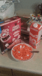 Franken Berry Cereal GIF - Franken Berry Cereal Monster Cereal GIFs