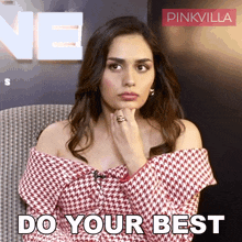 Do Your Best Manushi Chhillar GIF - Do Your Best Manushi Chhillar Pinkvilla GIFs