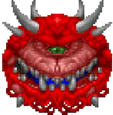 Doom Monster Sticker - Doom Monster Pixel Art Stickers