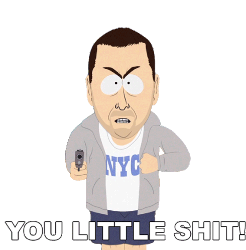 You Little Shit Adam Sandler Sticker - You Little Shit Adam Sandler South Park Stickers