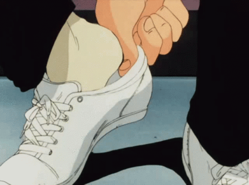 Shoes Anime GIF - Shoes Anime Wearing Shoes - Discover & Share GIFs