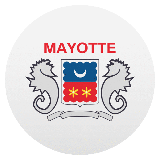 Mayotte Flags Sticker - Mayotte Flags Joypixels Stickers