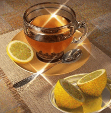 чашка чая пожелание GIF - чашка чая пожелание лимон GIFs