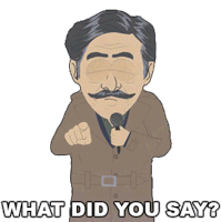 What Did You Say Geraldo Rivera Sticker - What Did You Say Geraldo Rivera South Park Stickers
