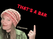 a blurred image with the words that 's a bar in red letters