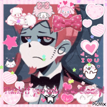 a picture of a cartoon character with the words " i love you " in the corner