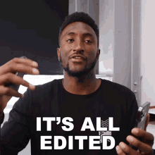 Its All Edited Marques Brownlee GIF - Its All Edited Marques Brownlee They Edited It GIFs