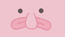 blobfish pink smile happy love