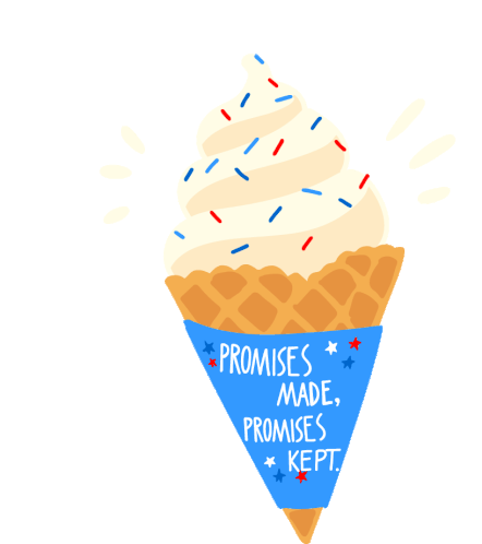 Promises Made Promises Kept Ice Cream Sticker - Promises Made Promises Kept Ice Cream Summer Stickers
