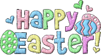 Happy Easter Easter Sticker - Happy Easter Easter Glittery Stickers