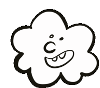 Cloud Doodle Sticker