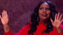 Amber Riley Surprise GIF - Amber Riley Surprise What GIFs