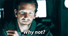 Why Not? GIF - Bradley Cooper Why Not Face GIFs